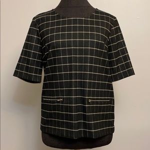 NWT 41 Hawthorn Zip Front Detail Top